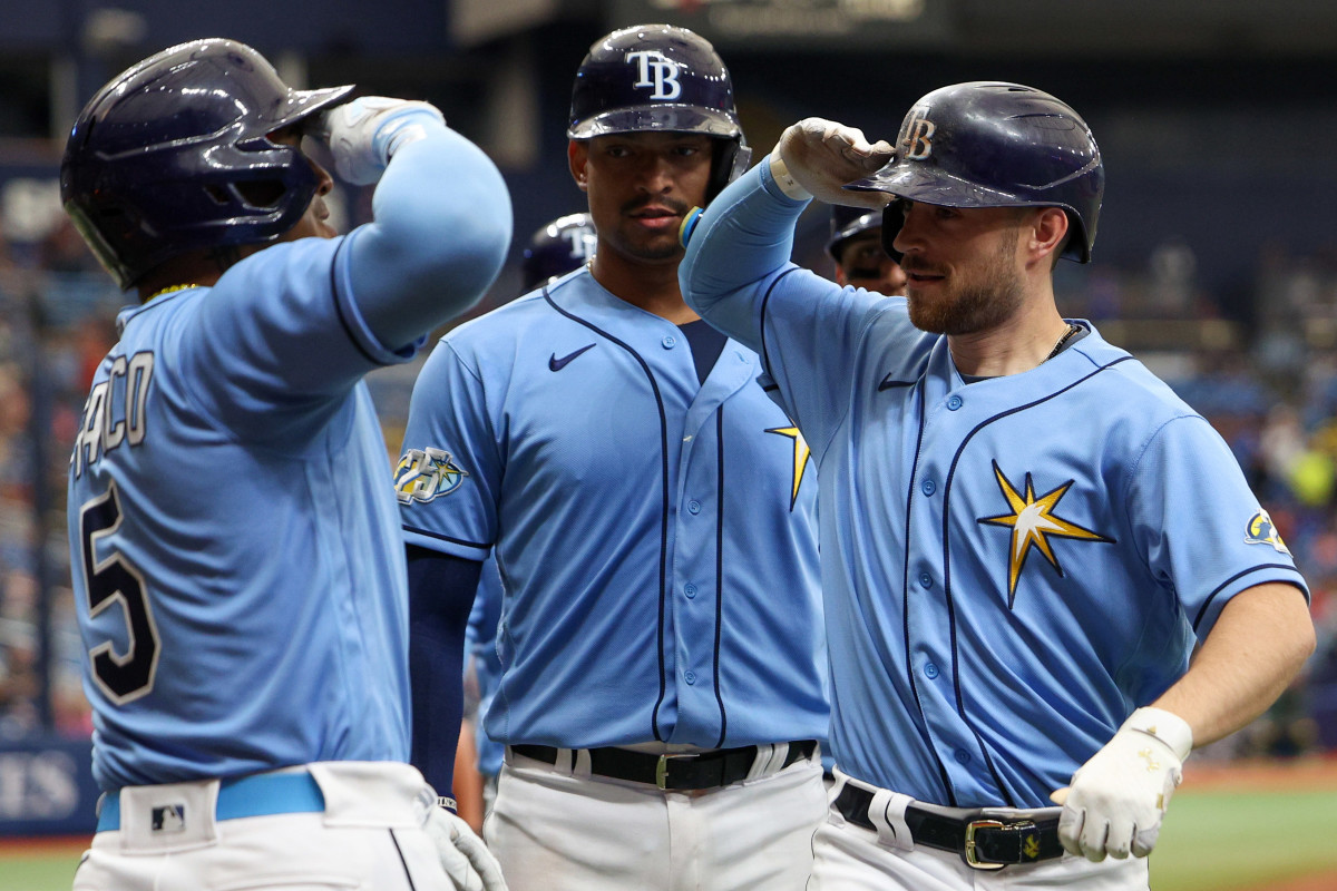 Wander Franco And Brandon Lowe of the Tampa Bay Rays